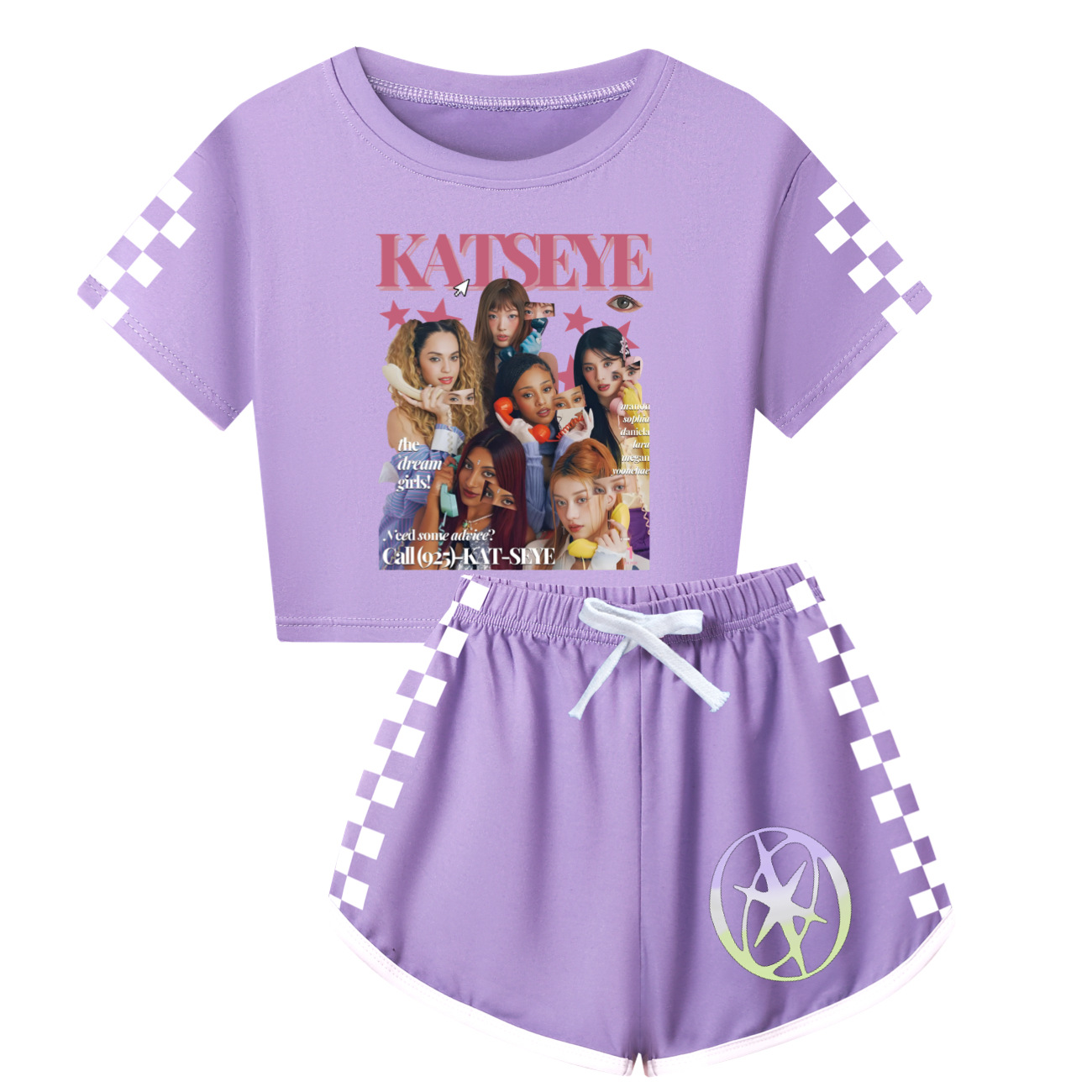 Summer Clothing Boutiques - KATSEYE 服女の赤ちゃん半袖トップス + ショーツ 2 個セット子供ブティック衣装子供夏服男の子パジャマセット