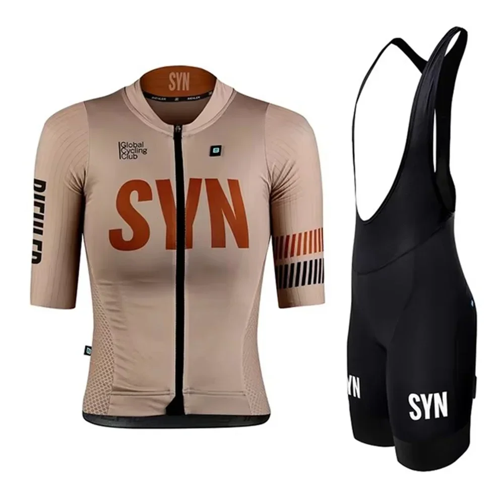 Summer Clothing Sale Men - 夏 SYN チームサイクリングセット女性シンジケート半袖ジャージとビブショーツプロレース自転車服スーツ