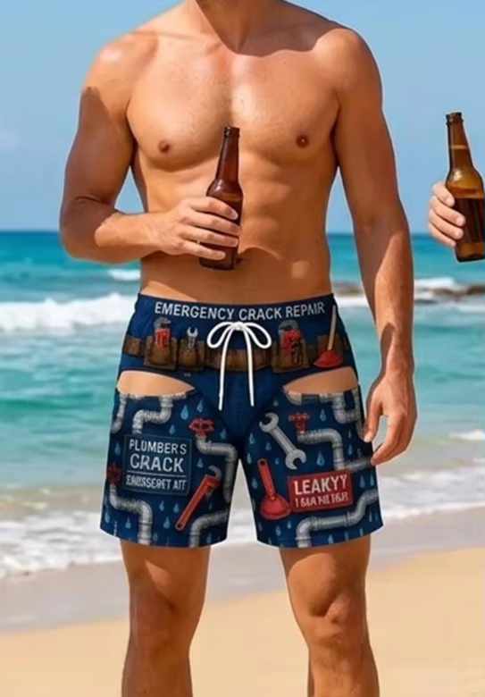 パーソナライズされた面白いスイムトランクス、夏のギフト、面白 - Board Short Surf のレビューと価格