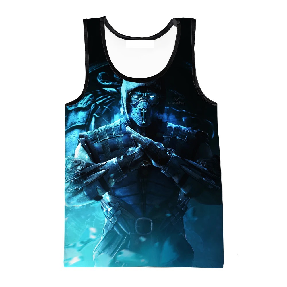 モータルコンバットゲーム 3D プリントタンクトップメンズカ - Summer Games Clothing のレビューと価格
