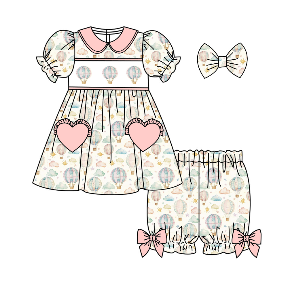 売れ筋夏服プリントピンクとブルーの襟付き半袖シャツとショート - Summer Clothing Boutiques のレビューと価格