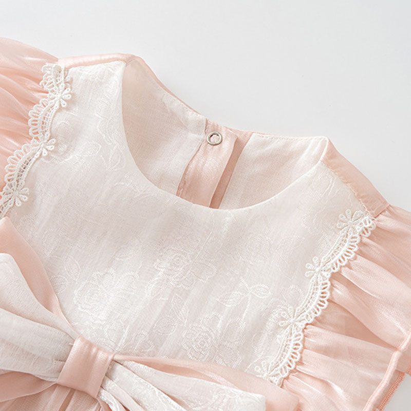 2 個セット夏の新生児女の子服韓国のかわいい弓メッシュノース - Summer Clothing Boutiques のレビューと価格
