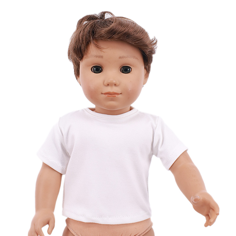 人形服夏 Tシャツ純粋な綿半袖手作り無地服 16-18 イン - Summer Clothing Toddler のレビューと価格