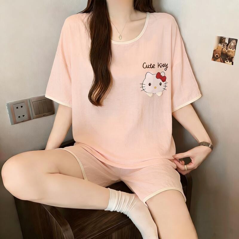 ポチャッコ夏の新しい半袖ショーツ 2 パジャマ女性の漫画カジ - Summer Clothes のレビューと価格