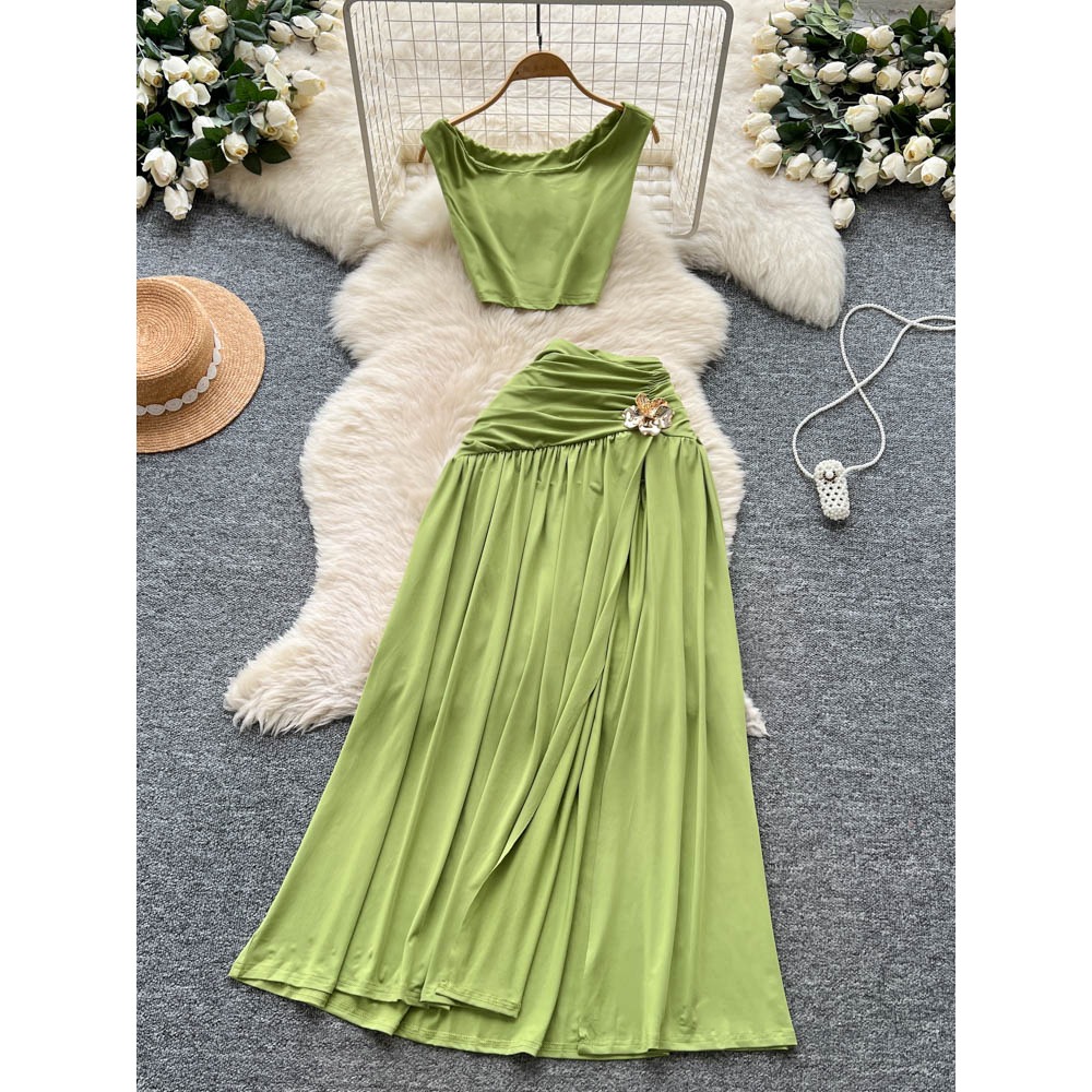 シックなヴィンテージノースリーブスリット入りスリムエレガント - Summer Clothing Vintage のレビューと価格