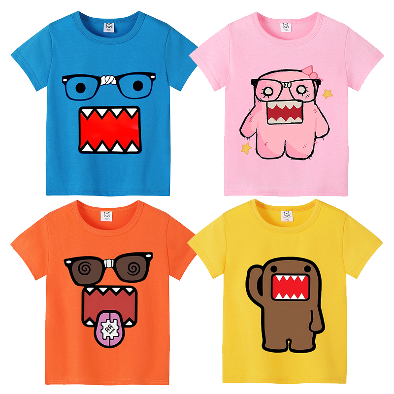 かわいいドモスくん半袖漫画少年少女服夏絶妙なファッションヒッ - Summer Clothing Toddler のレビューと価格