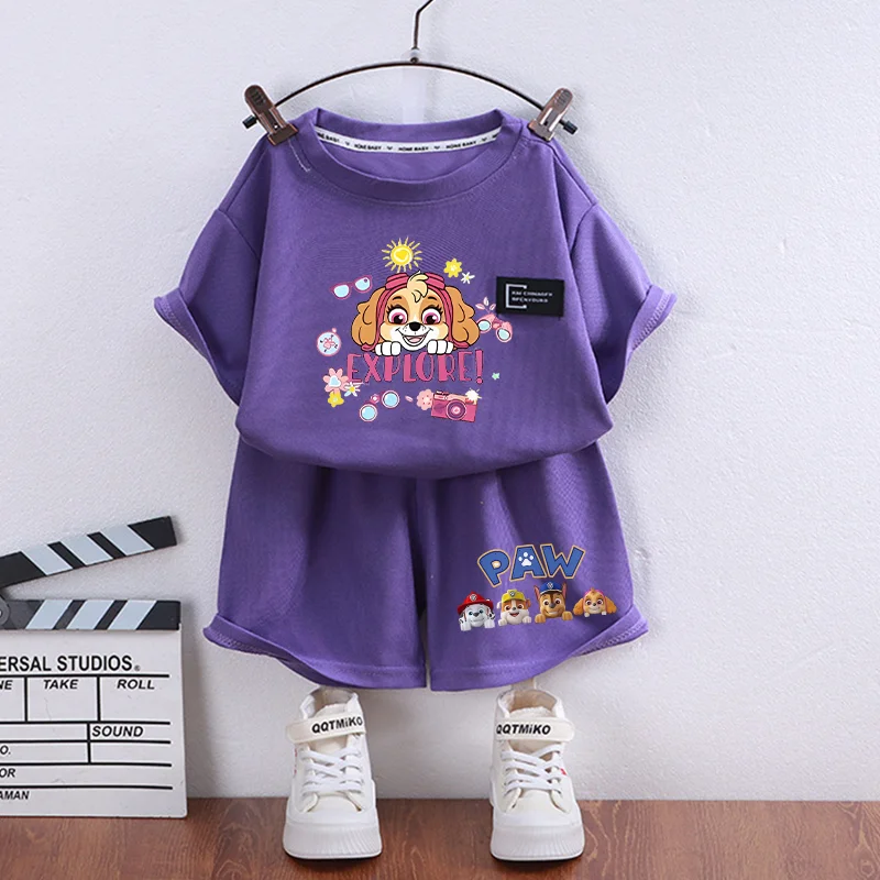 2ピース パウ・パトロール Tシャツ チェイス スカイ 子供 - Summer Clothing Toddler のレビューと価格