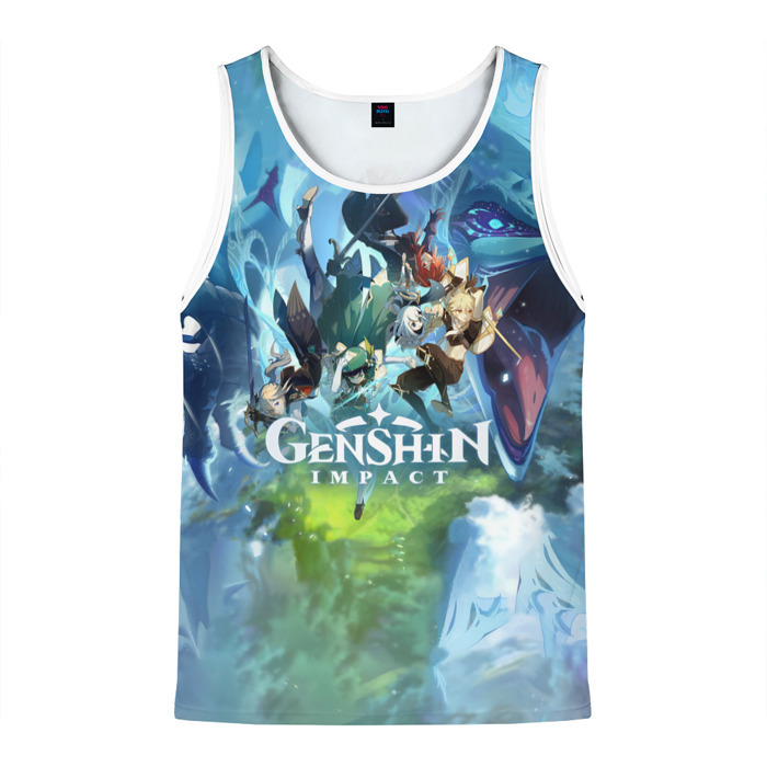 ユニセックスの印象的なdeonaタンクトップ,3Dプリント, - Summer Games Clothing のレビューと価格