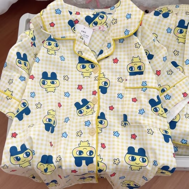 たまごっち Mameiji 女性夏純綿半袖ショーツパジャマセ - Summer Games Clothing のレビューと価格