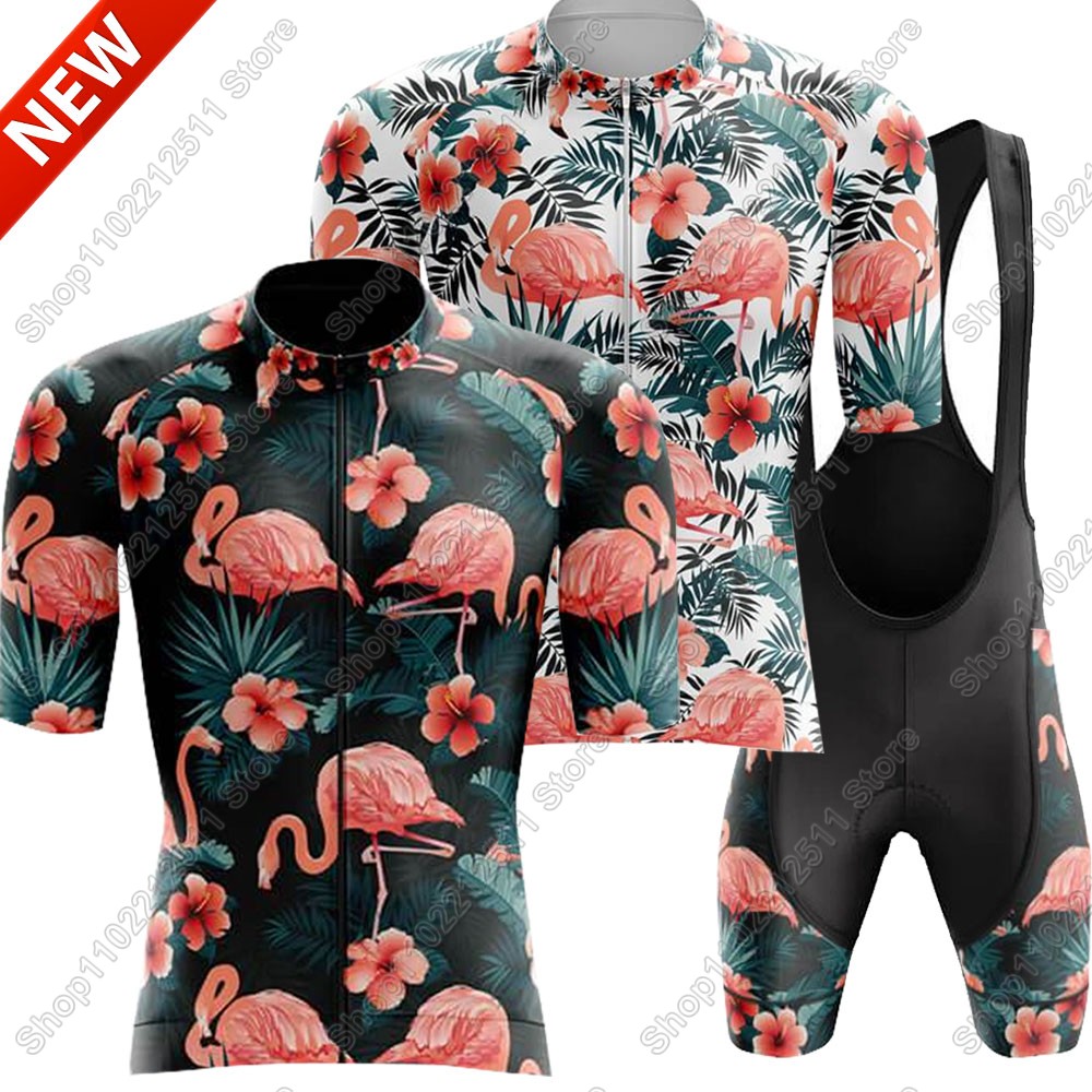 2025 フラミンゴサイクリングジャージセット自転車服男性夏 - Summer Clothing Sale Men のレビューと価格