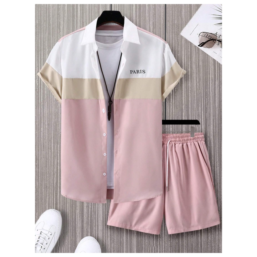 メンズファッションスーツ 青と白のパッチワークカラー シング - Summer Clothing Trends のレビューと価格