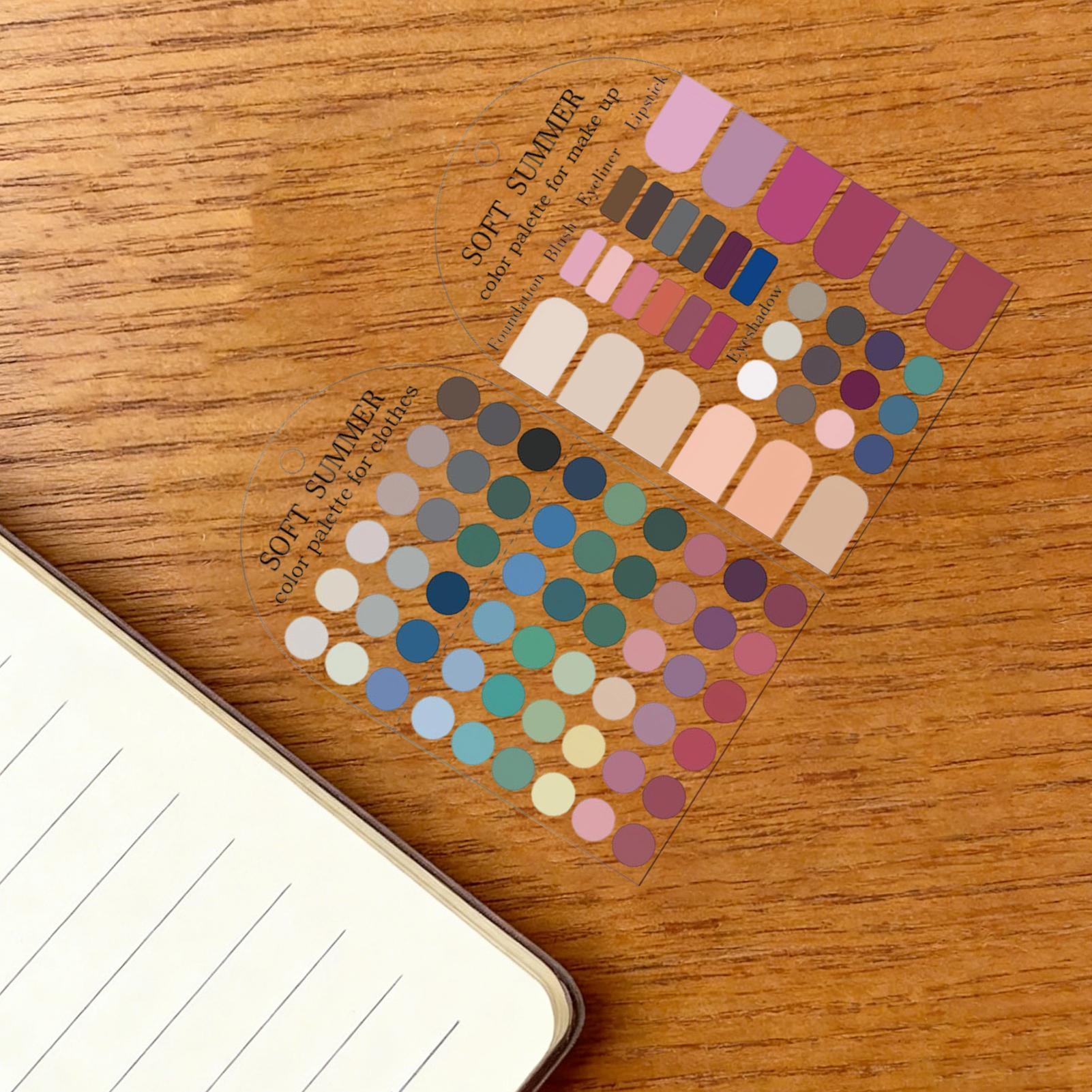 2枚入りアクリル製シーズンパレット、ソフトな夏のカラーパレッ - Summer Clothing Palette のレビューと価格