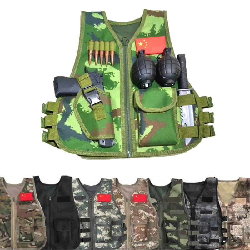 子供軍戦術軍事狙撃ベスト狩猟 CP 迷彩制服ジャングル戦闘服 - Summer Games Clothing のレビューと価格