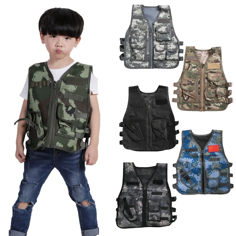 子供軍戦術軍事狙撃ベスト狩猟 CP 迷彩制服ジャングル戦闘服 - Summer Games Clothing のレビューと価格